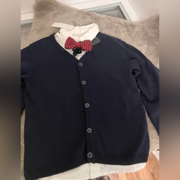 kids cardigan shirt set - Picture 2 of 2